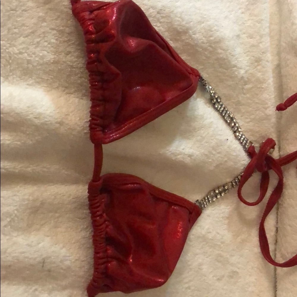 Red bikini with sequence